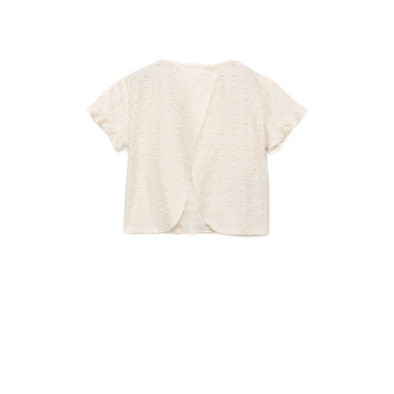 Mango Kids blousetop ecru broderie