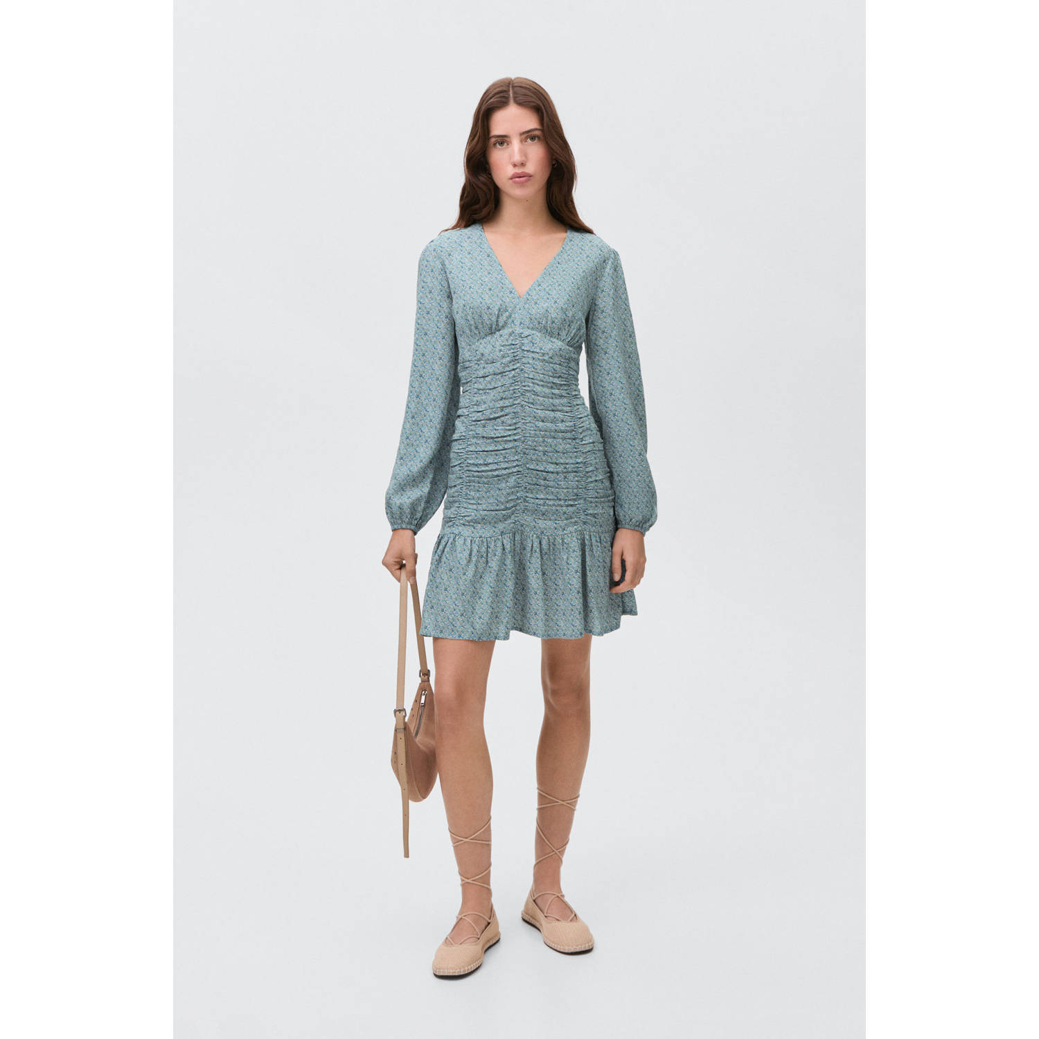 MANGO TEEN korte jurk blauw