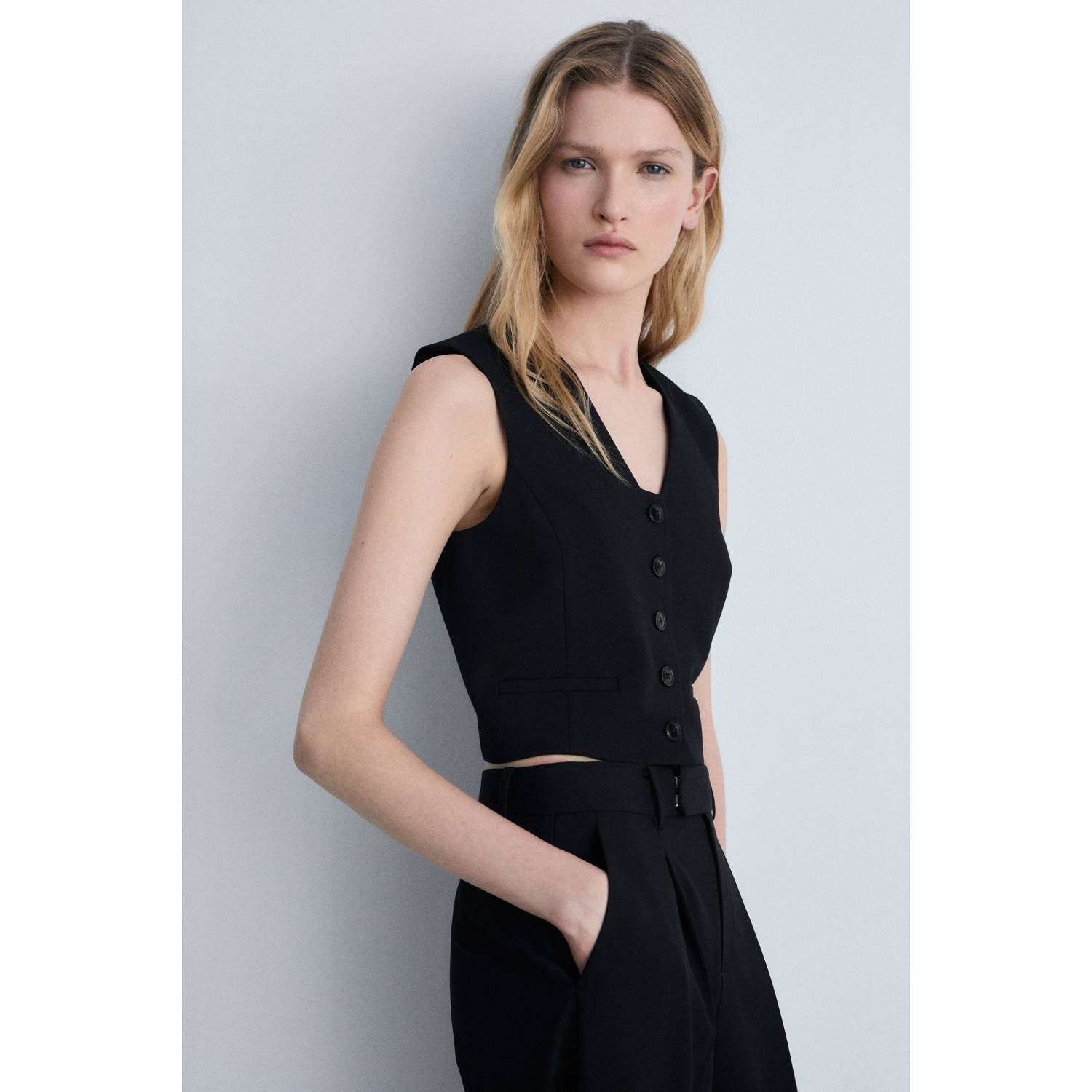 Mango gilet zwart