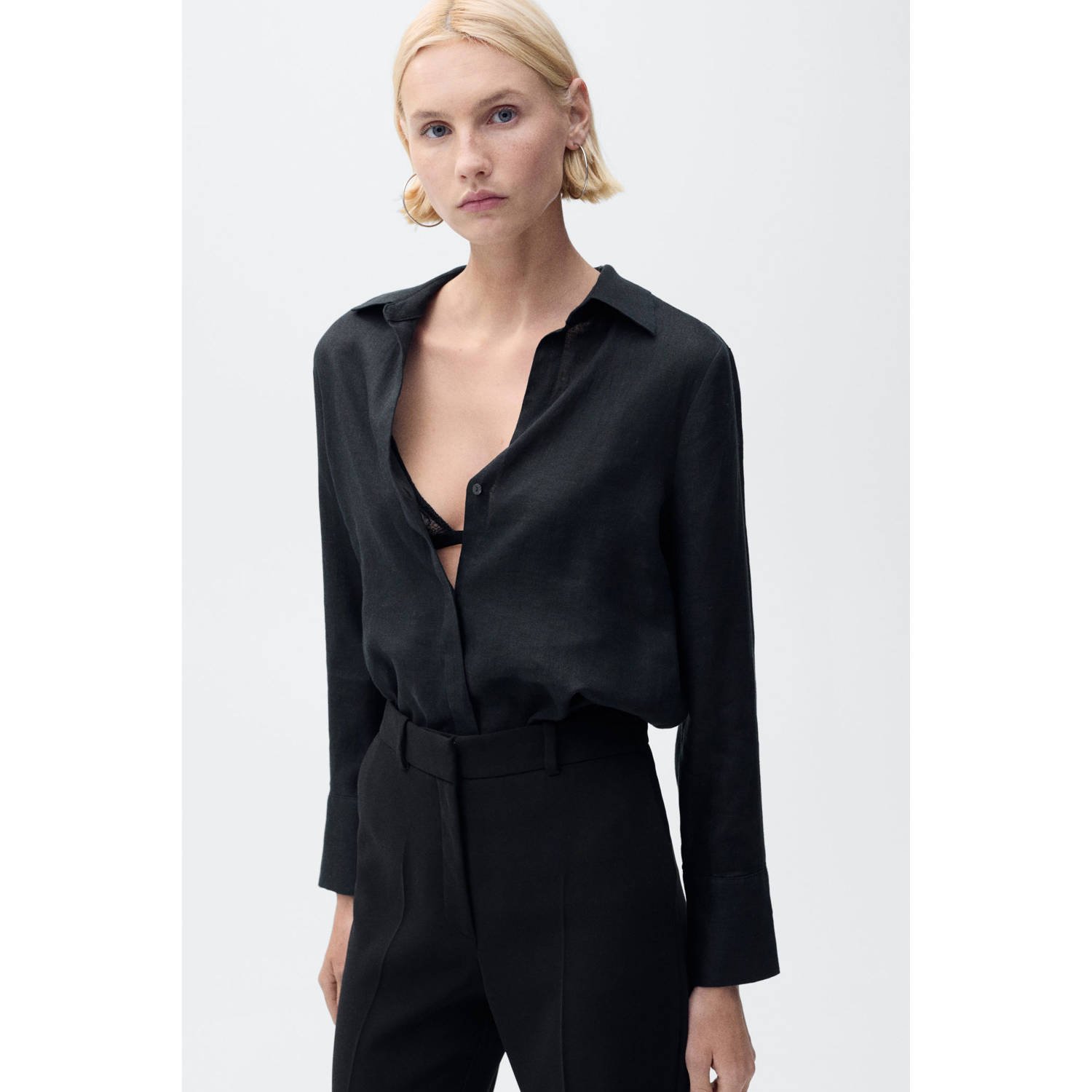 Mango blouse zwart