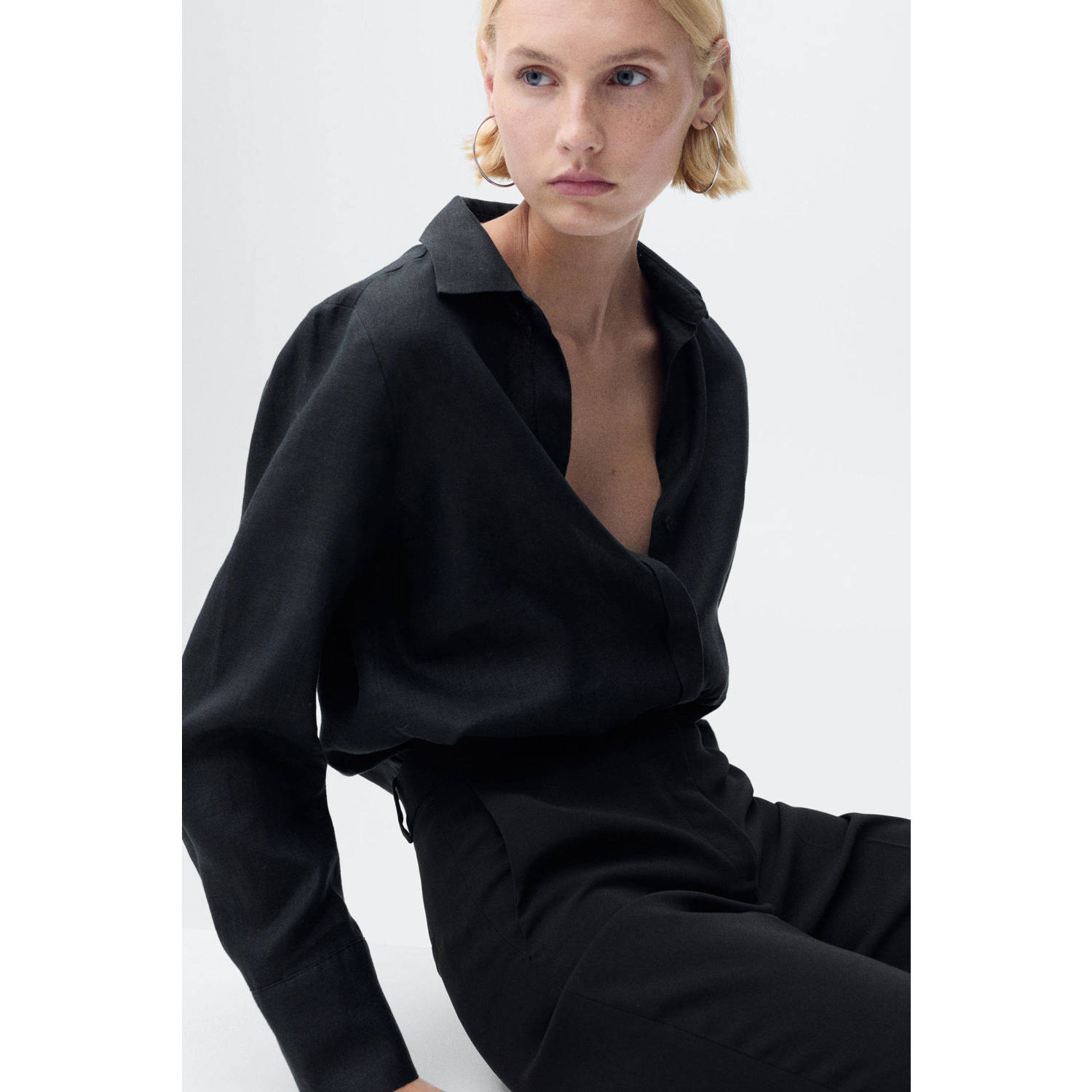 Mango blouse zwart