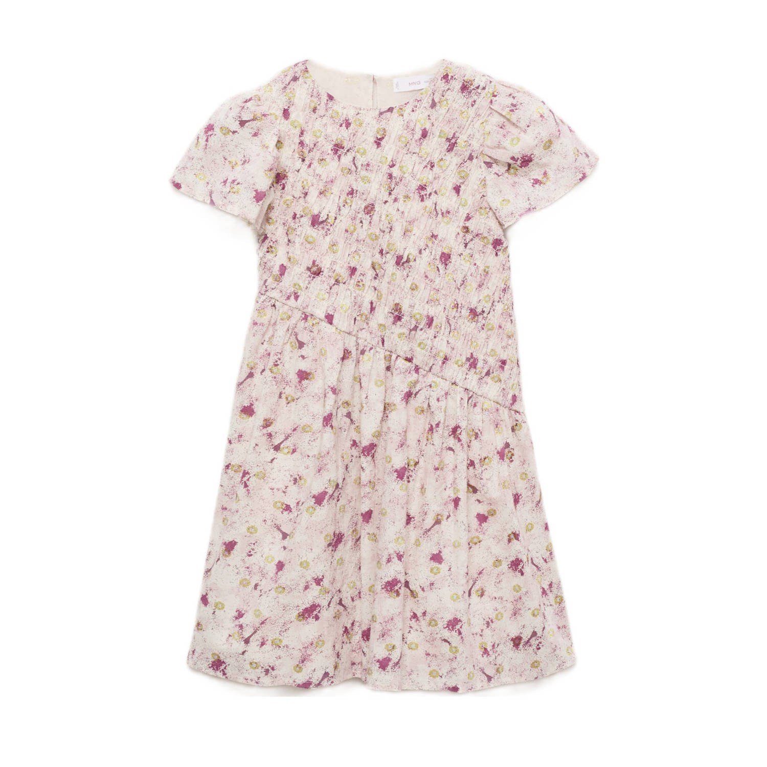 Mango Kids midi jurk lichtroze