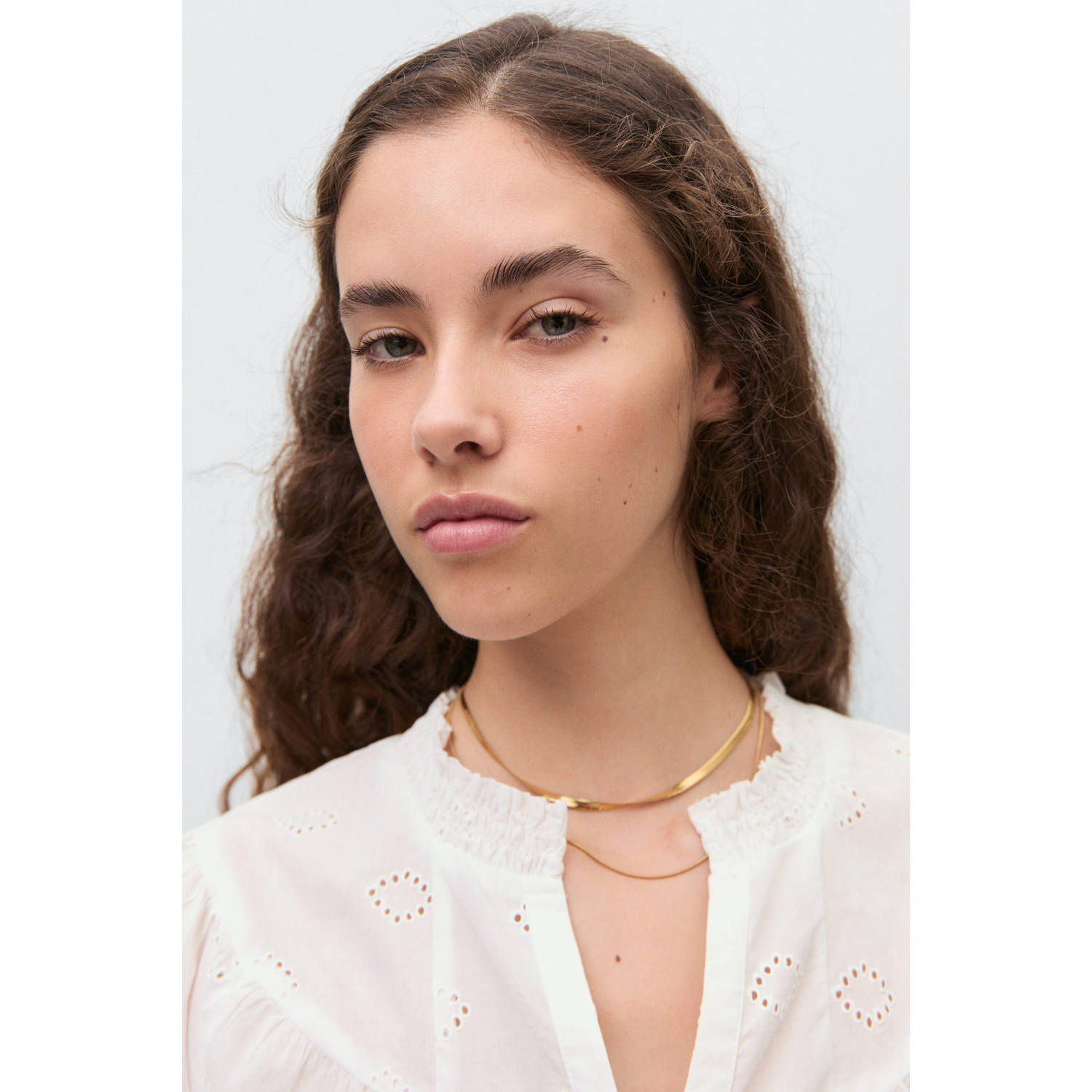 MANGO TEEN blousetop wit broderie
