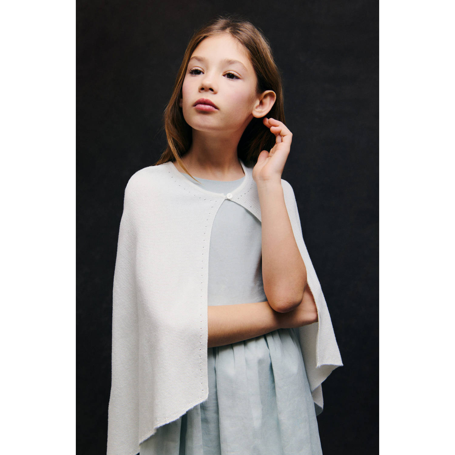 Mango Kids poncho wit