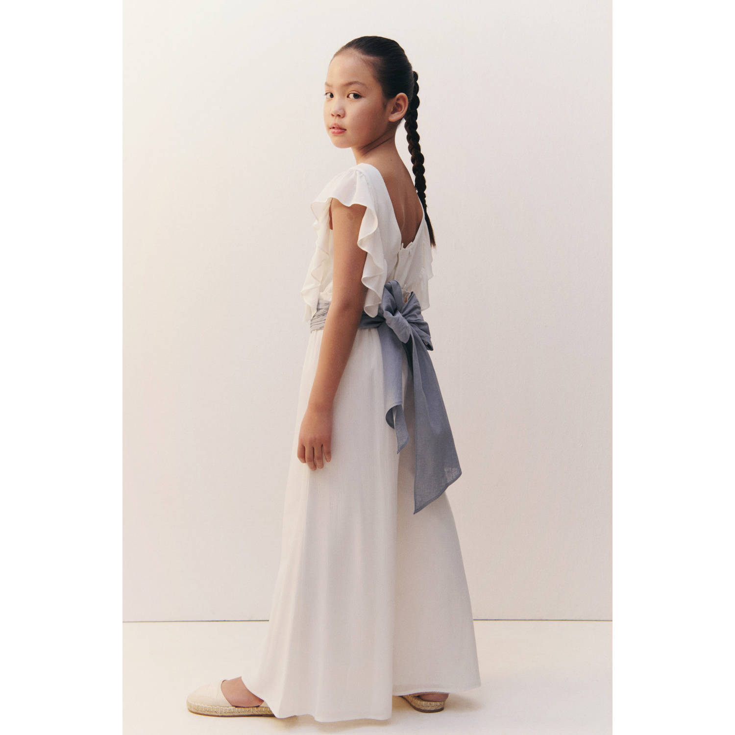 Mango Kids wide leg jumpsuit wit