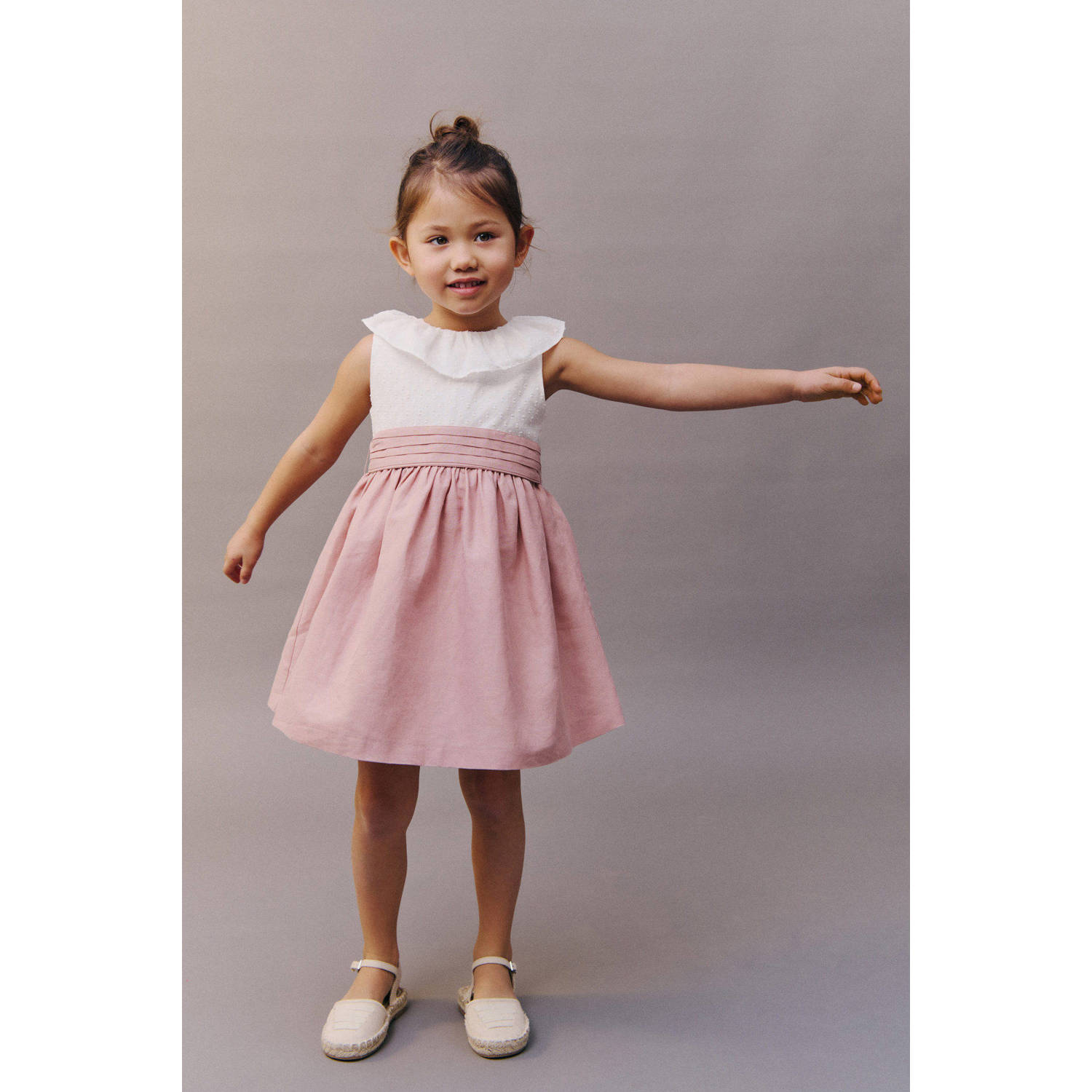 Mango Kids midi jurk roze