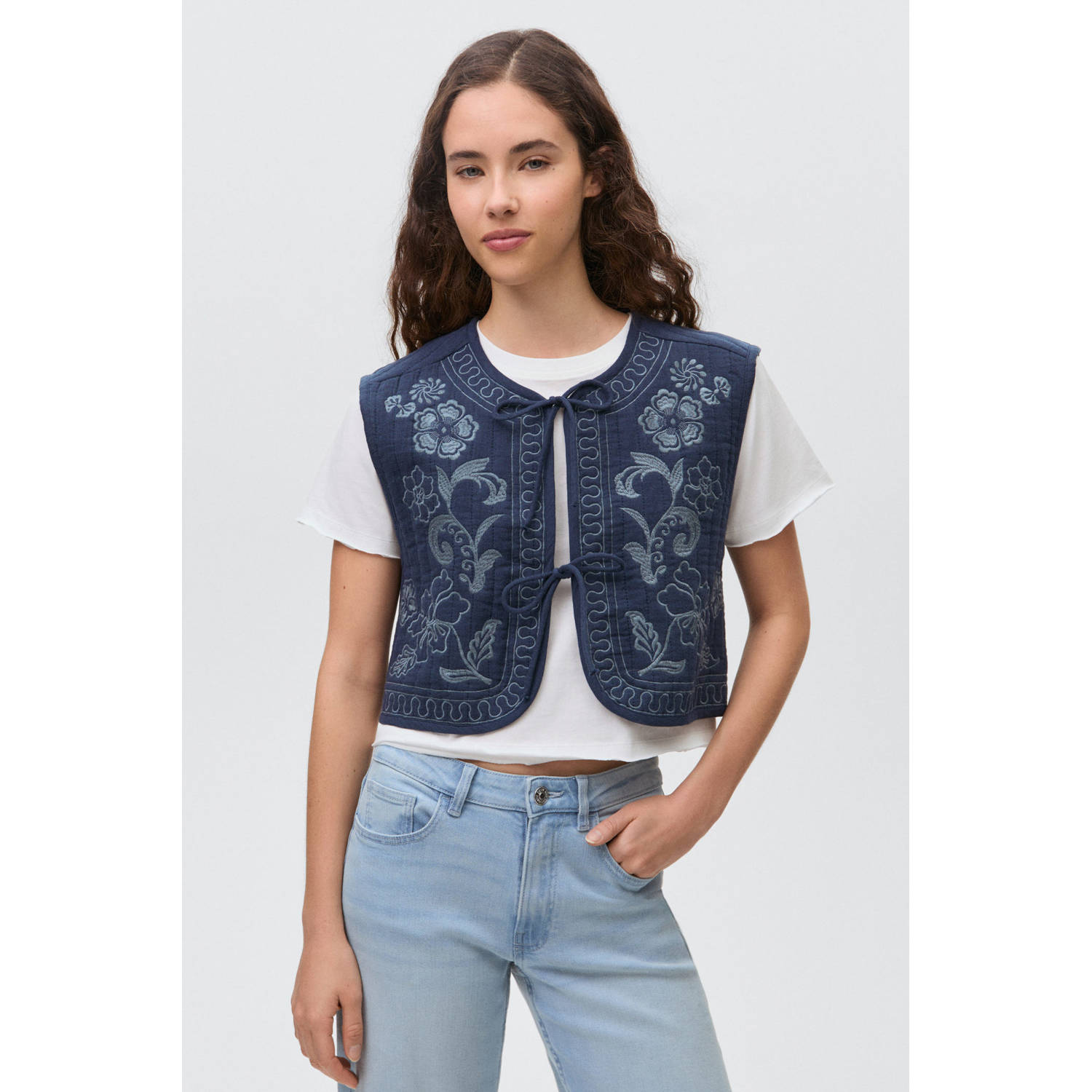 MANGO TEEN gilet marine