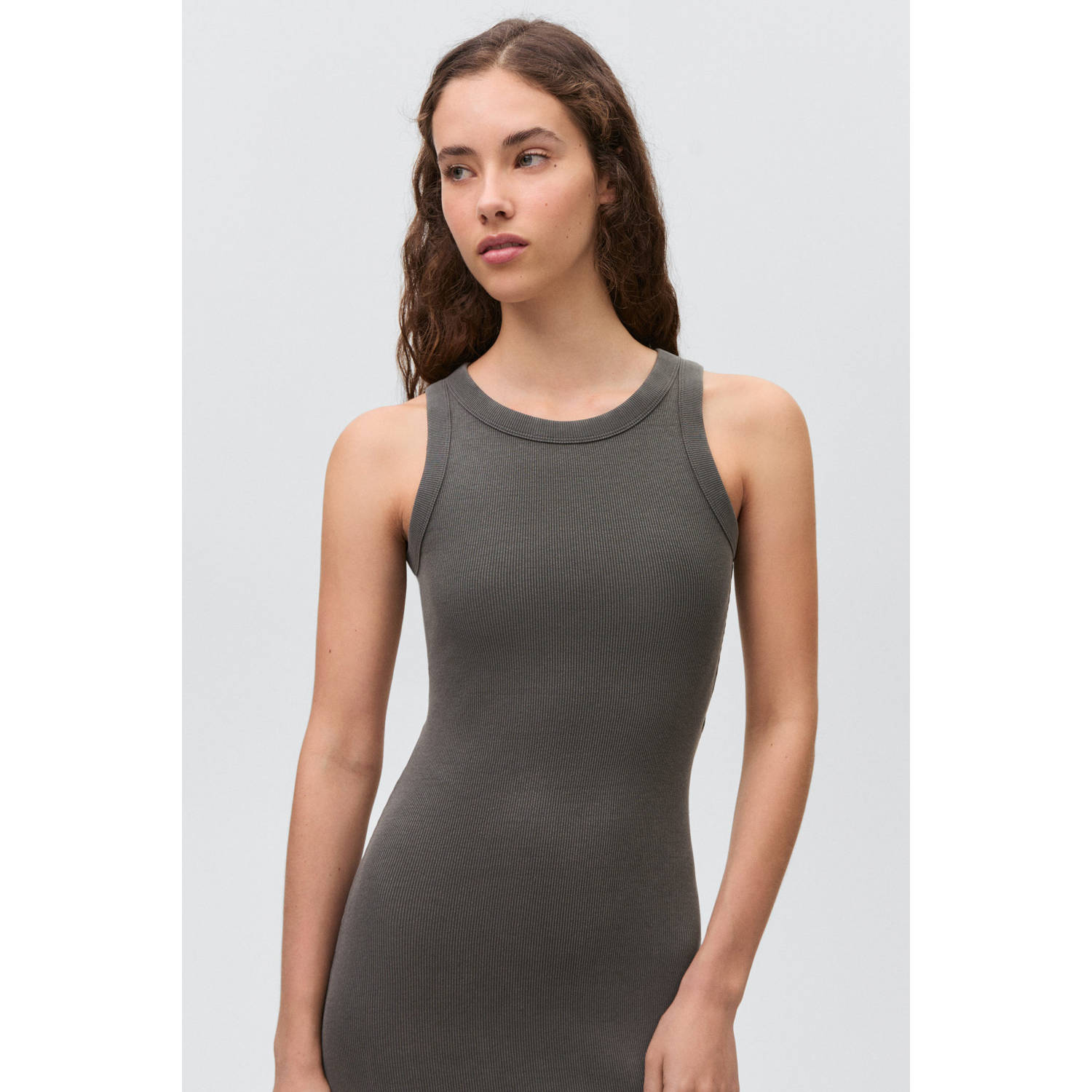 MANGO TEEN maxi jurk antraciet