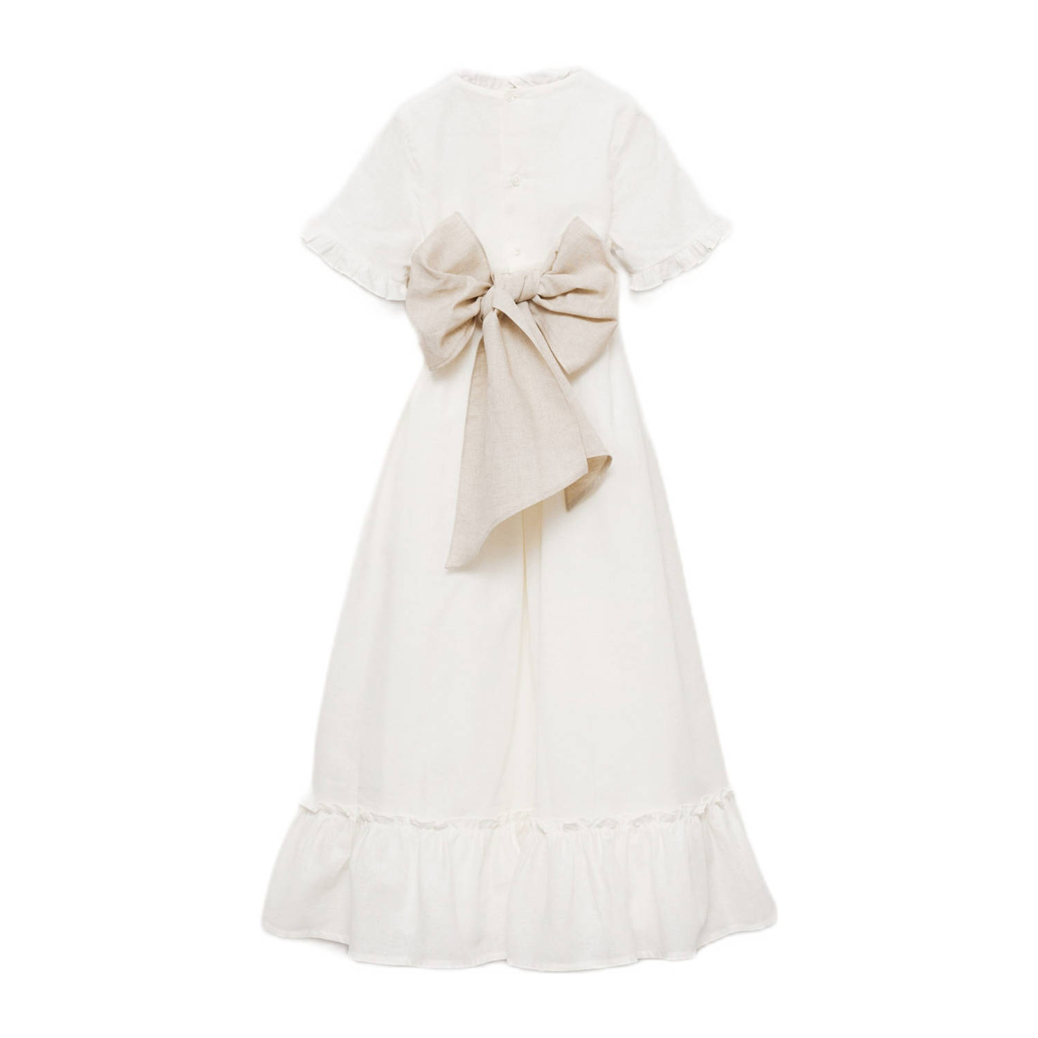 Mango Kids maxi jurk wit
