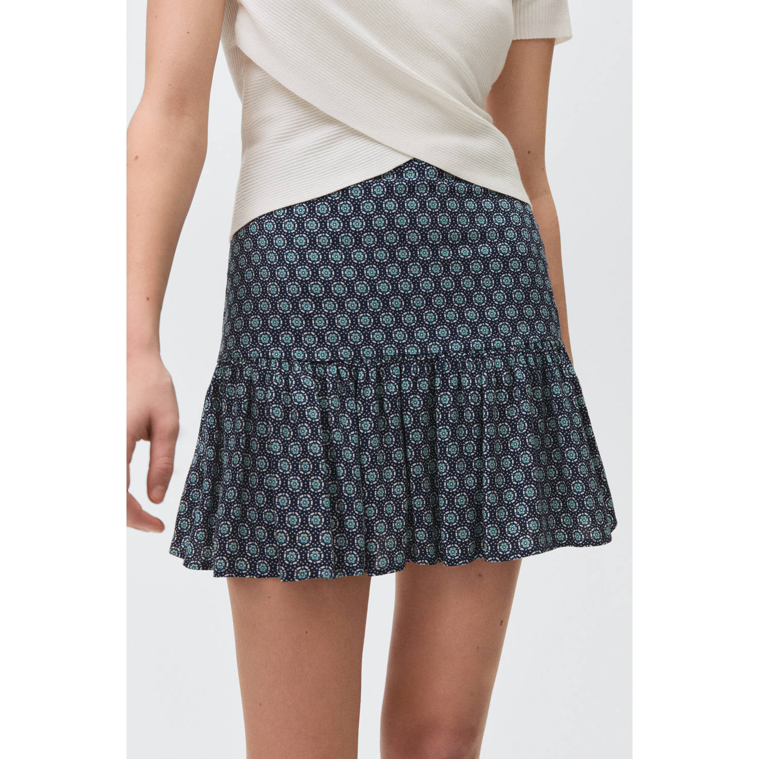 MANGO TEEN korte rok marine