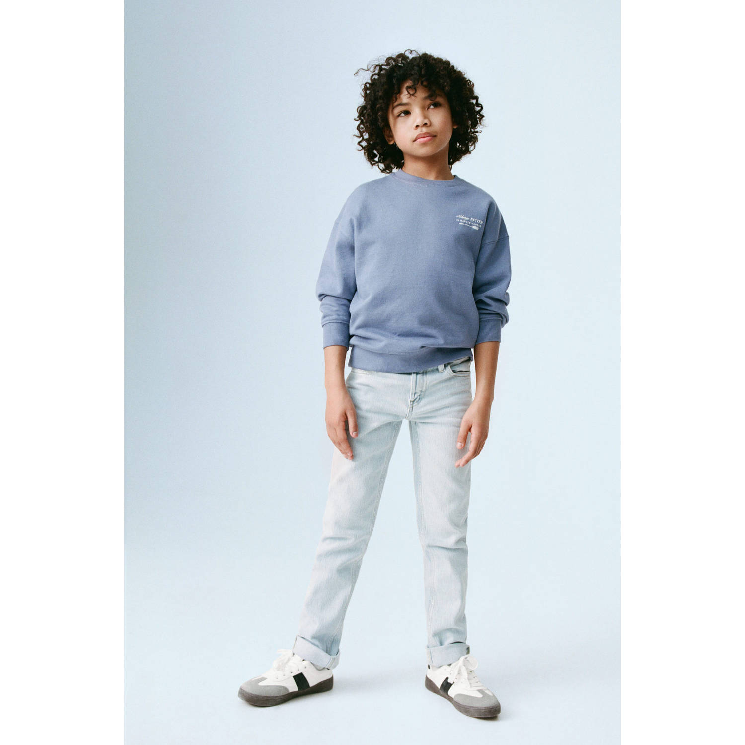 Mango Kids sweater paars