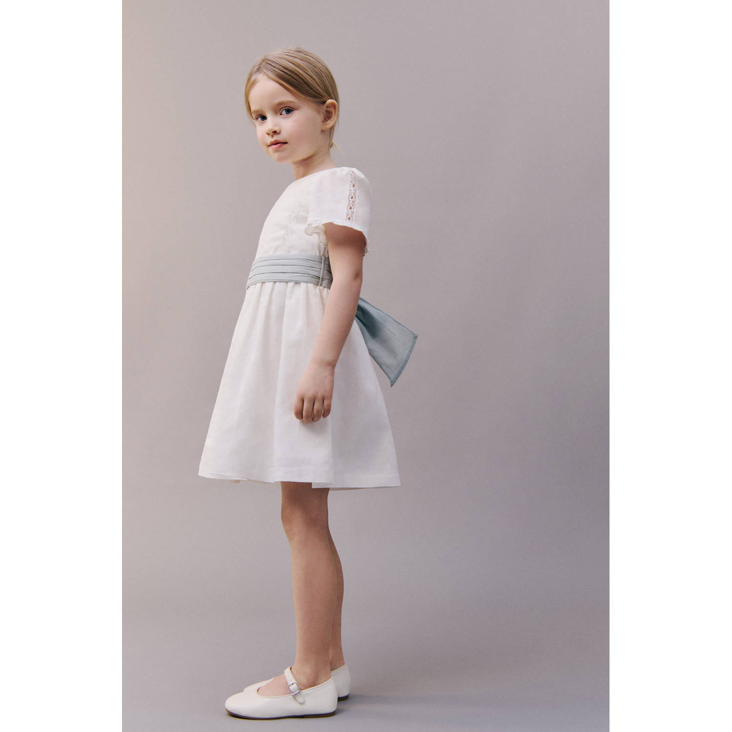 Mango Kids midi jurk wit