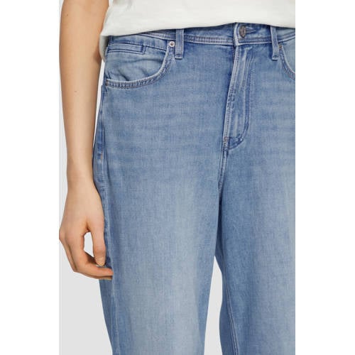 s.Oliver high waist wide leg jeans light blue afbeelding