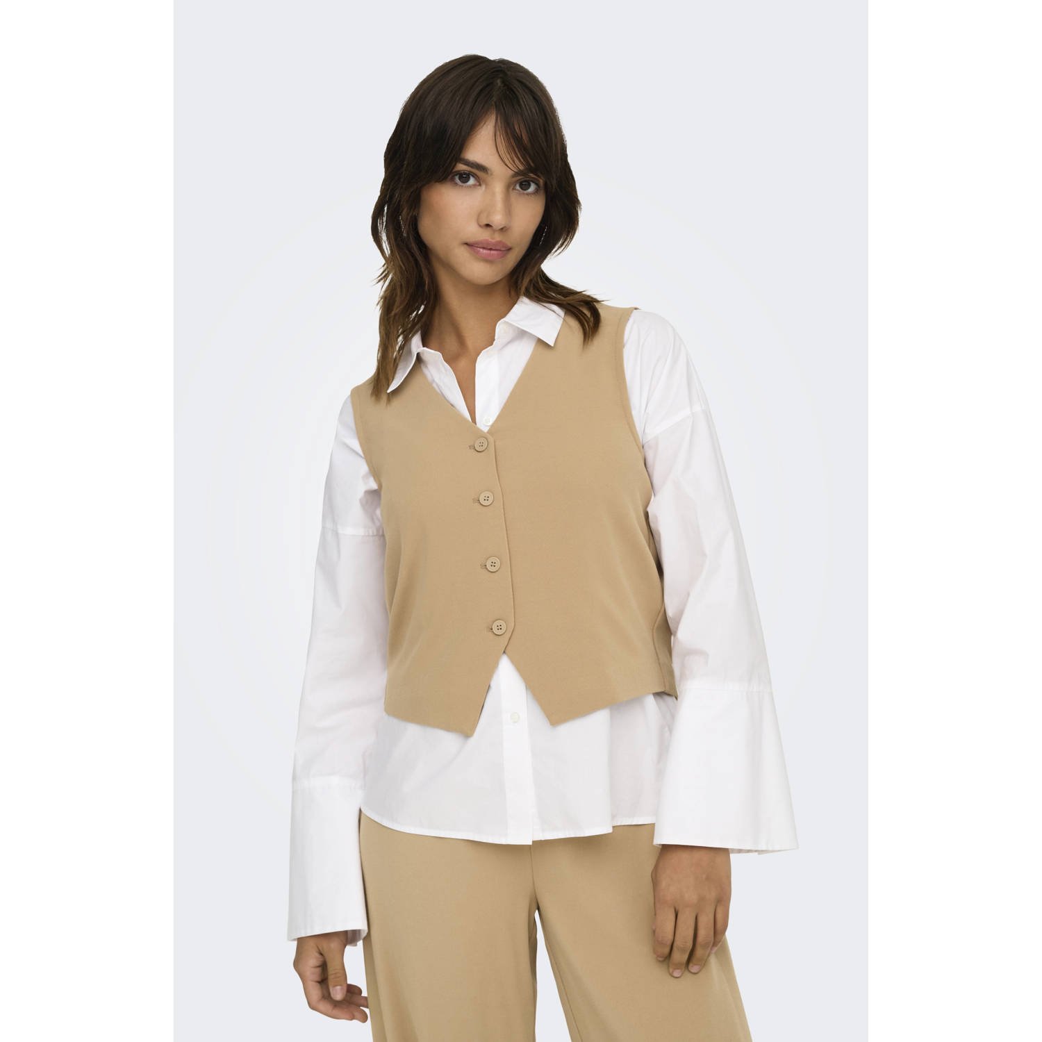 ONLY gilet camel
