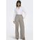 ONLY straight high waist pantalon zand
