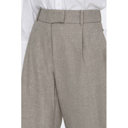 ONLY straight high waist pantalon zand afbeelding