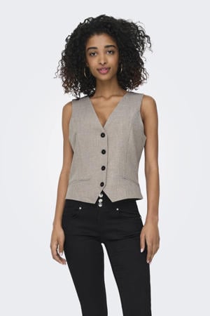 gilet grijsbruin