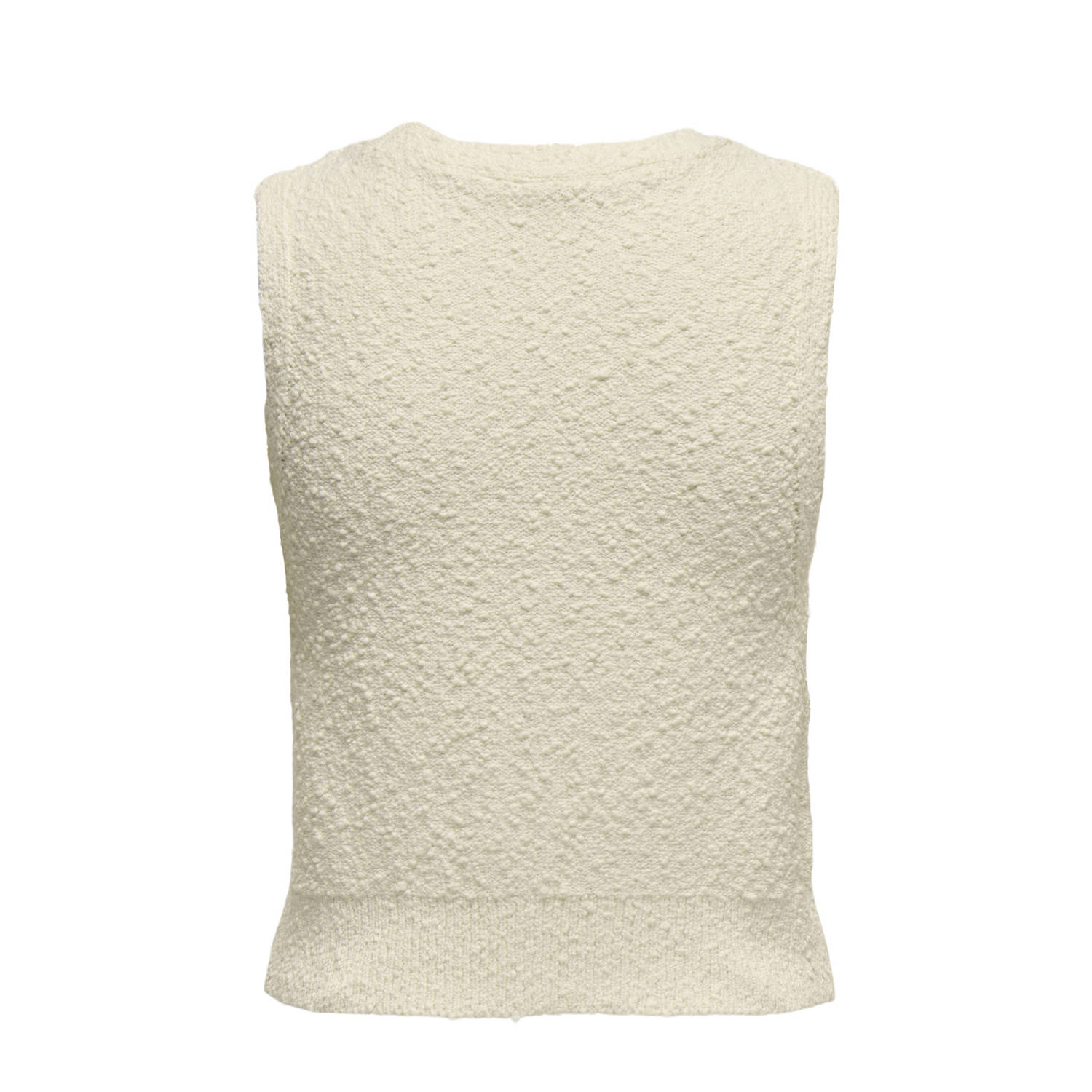 ONLY gilet ecru fijn gebreid