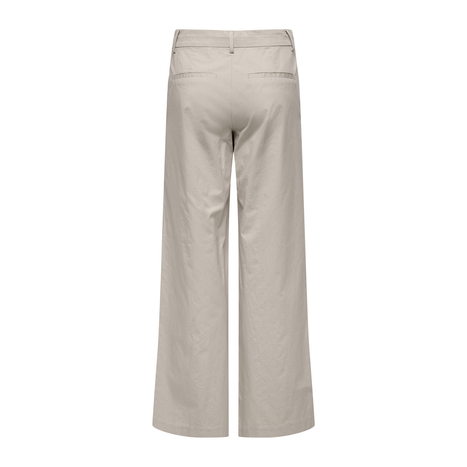 ONLY wide leg high waist pantalon zand