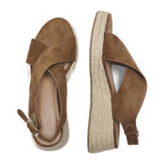 thumbnail: ONLY Onlminerva-2 Mf Cross Strap Wedge  sandalen cognac