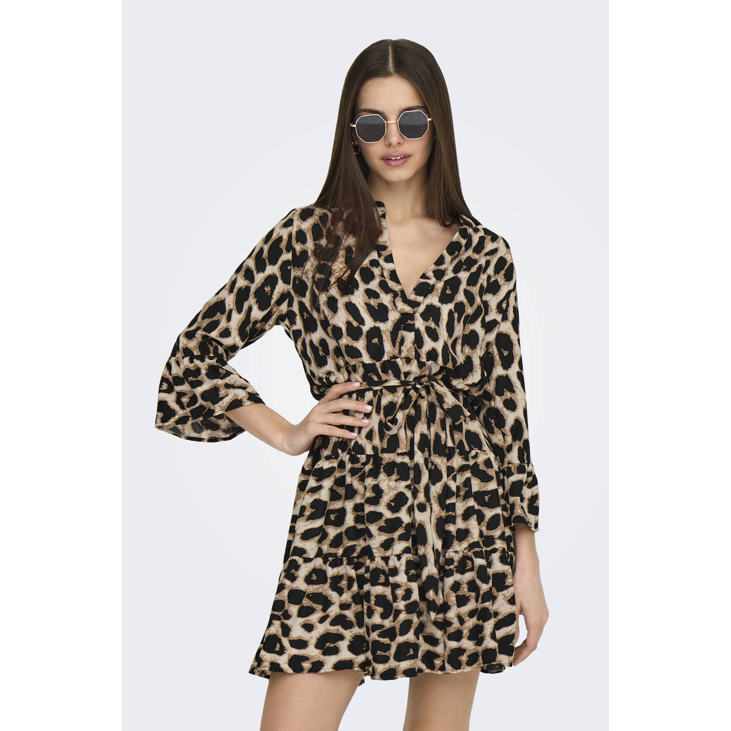 Only Tuniekjurk ONLATHENA LIFE 3 4 SHORT DRESS WVN NOOS
