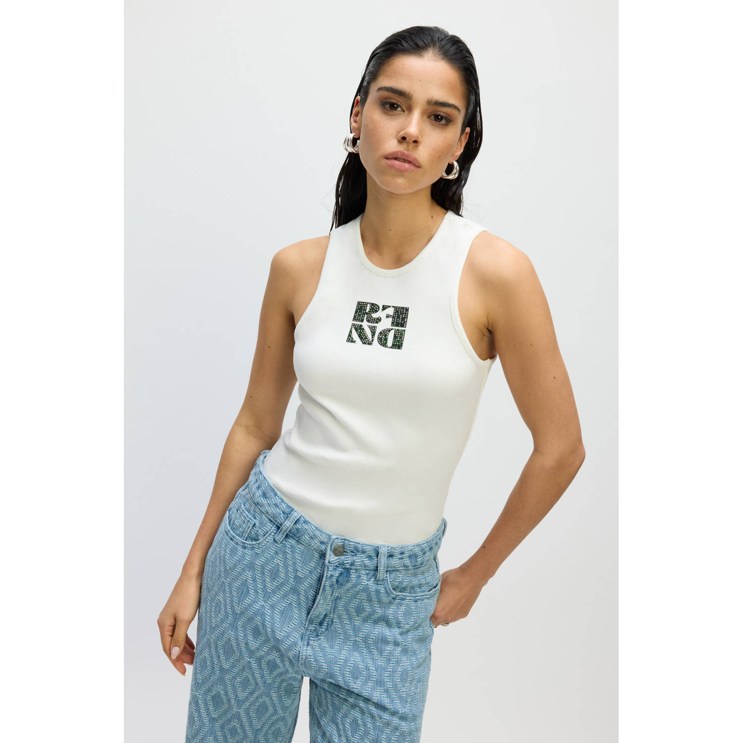 REFINED DEPARTMENT Dames Tops & T-shirts Raquel Wit