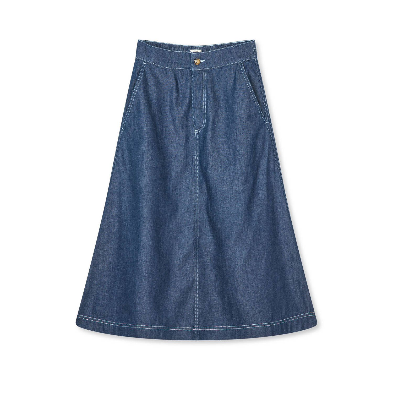 MADS NØRGAARD COPENHAGEN spijkerrok dark blue denim
