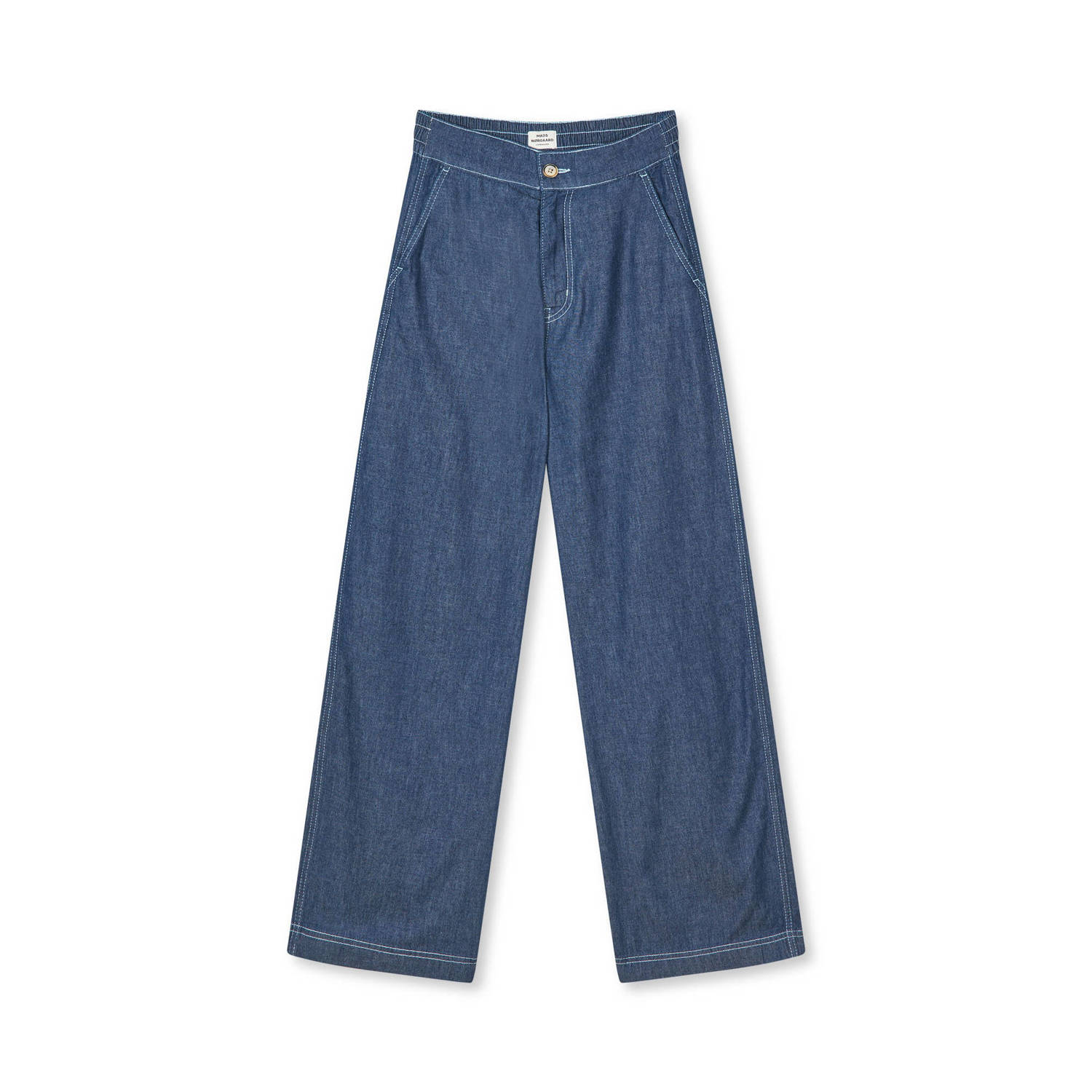 MADS NØRGAARD COPENHAGEN wide leg jeans dark blue denim