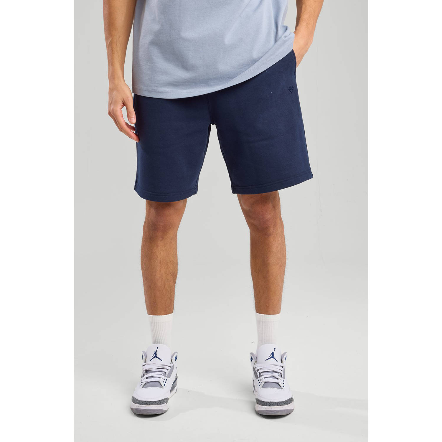 America Today regular sweatshort blauw