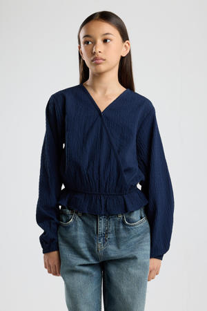 blousetop donkerblauw