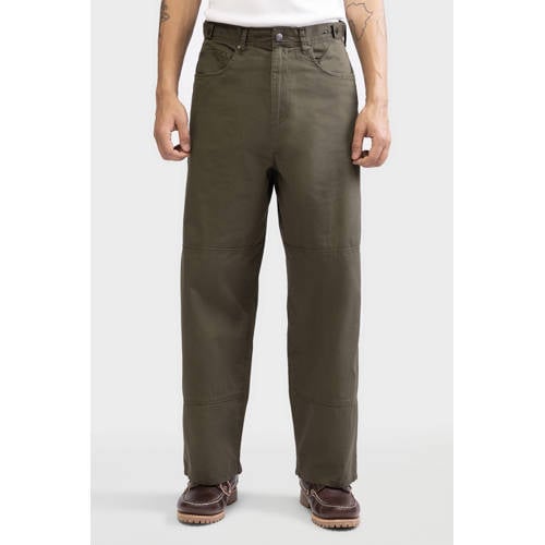Redefined Rebel loose casual broek donkergroen afbeelding