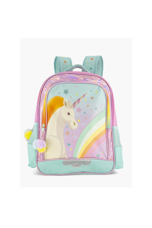  rugzak unicorn mintgroen/roze