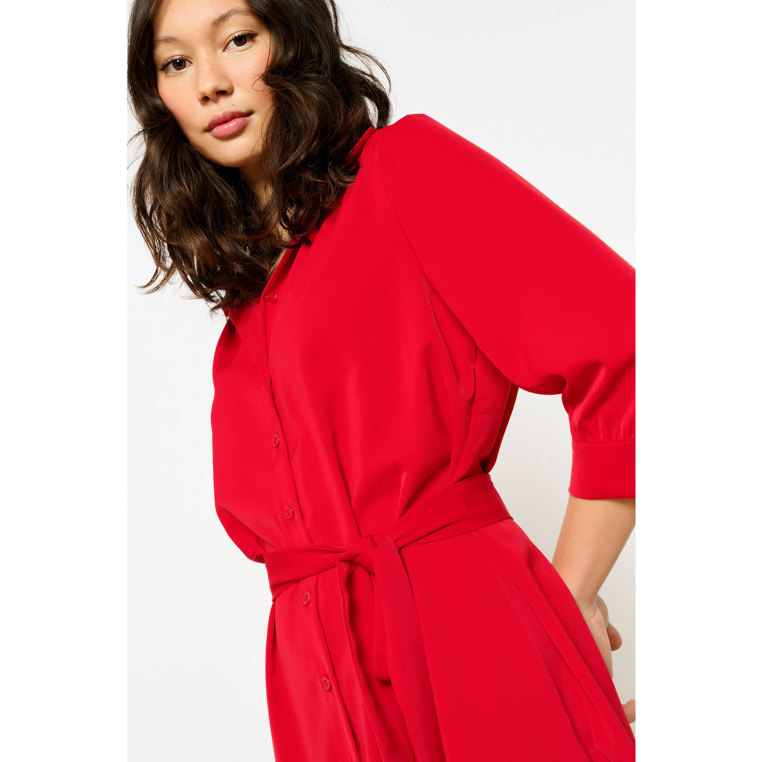 LOLALIZA blousejurk rood