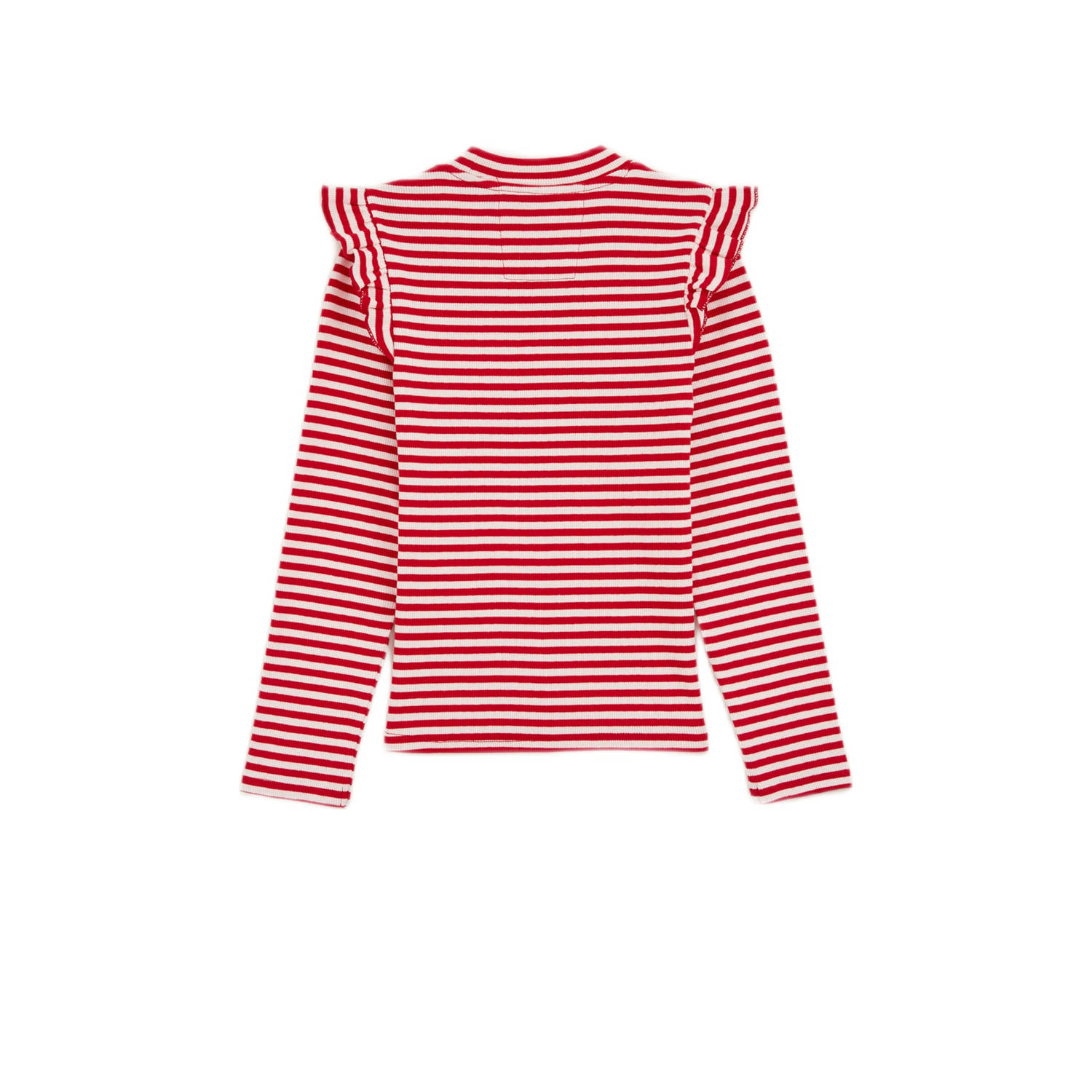 WE Fashion WE Fundamentals longsleeve rood wit