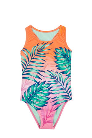 badpak oranje/roze/groen