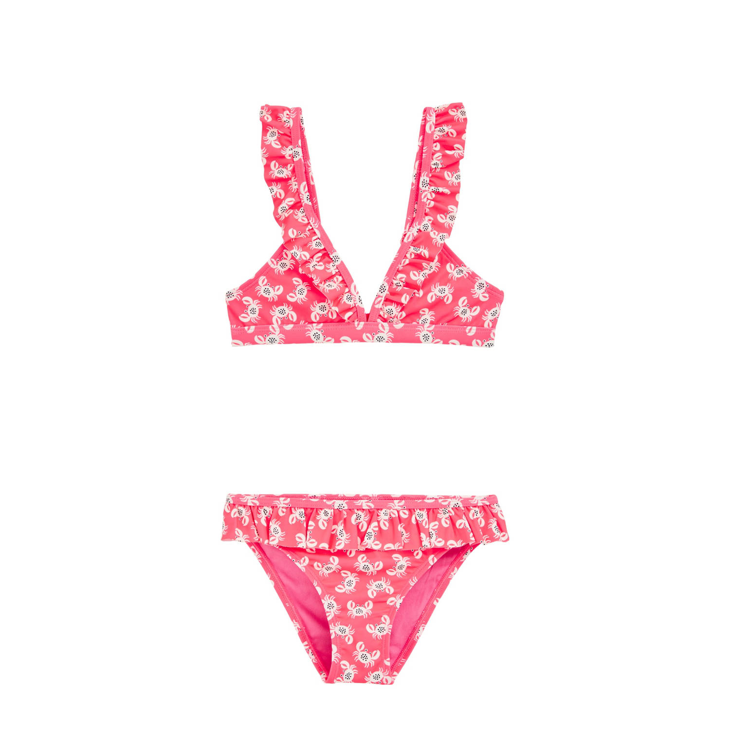 WE Fashion Bikini roze wit
