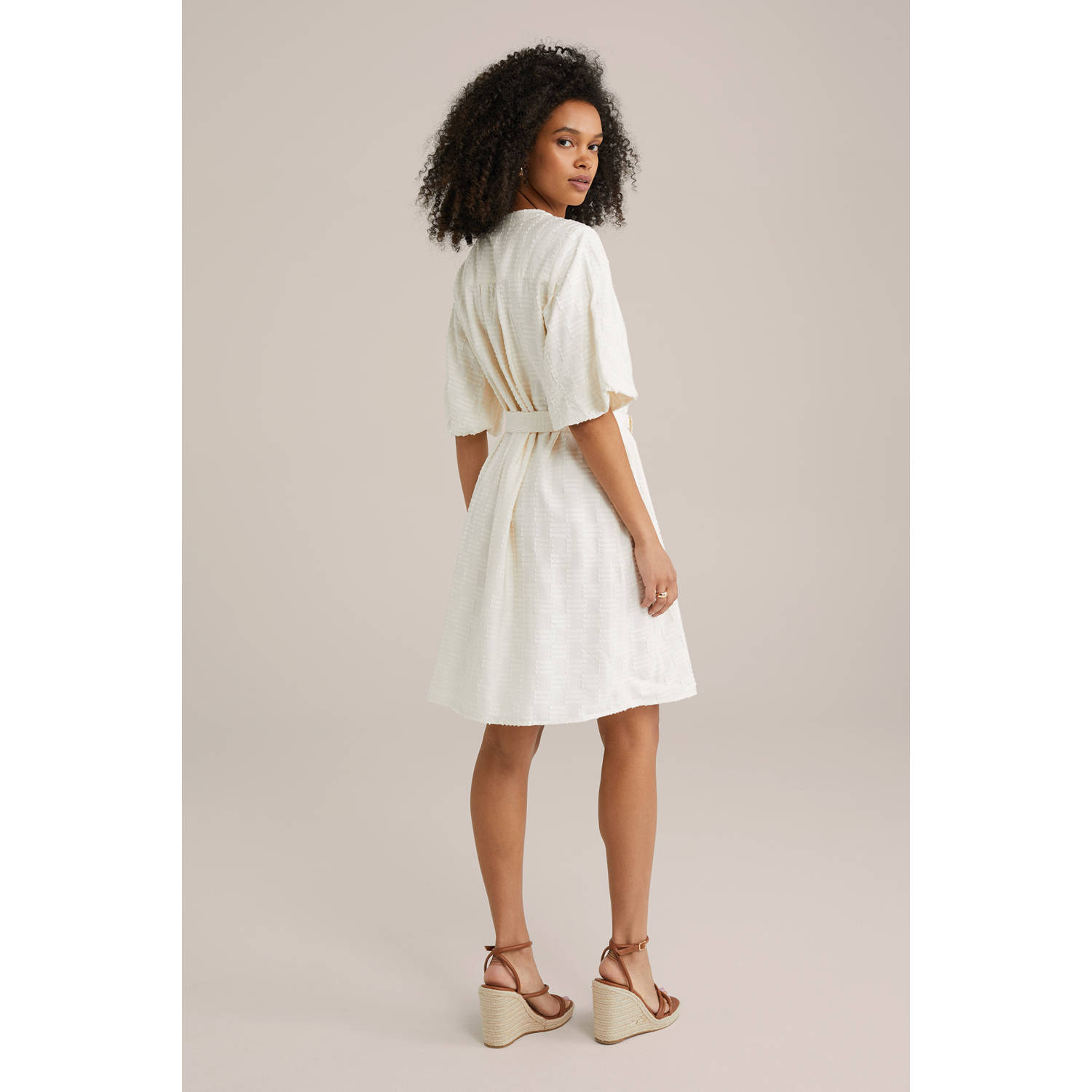 WE Fashion blousejurk ecru
