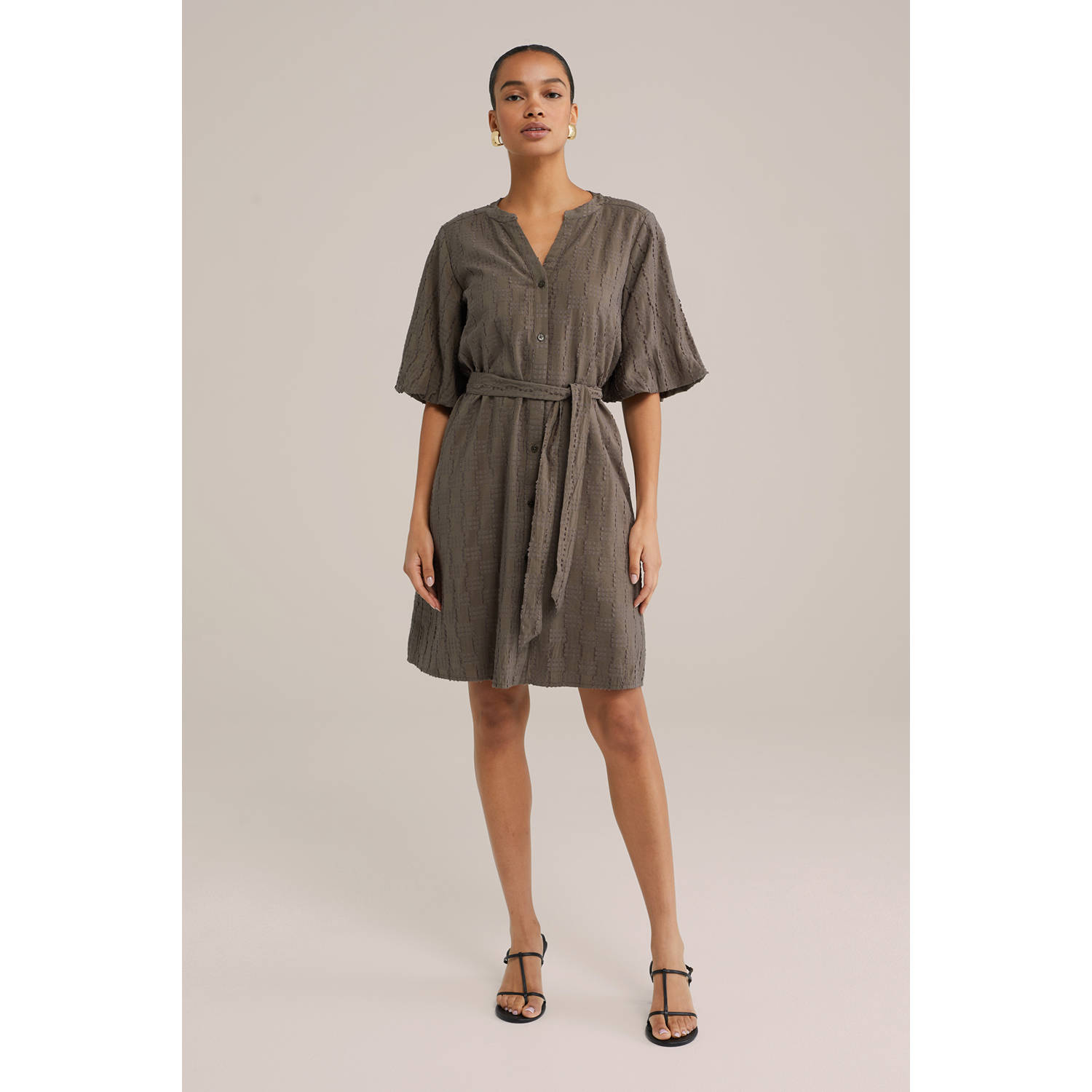 WE Fashion blousejurk kaki