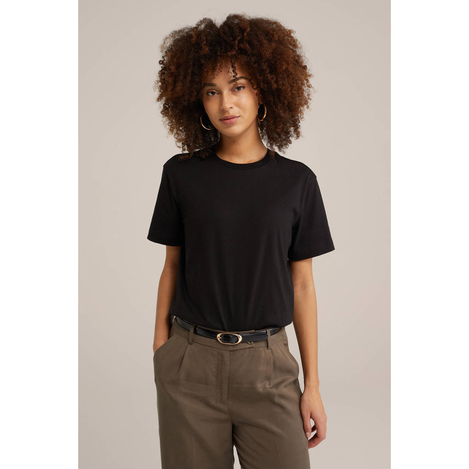 WE Fashion T-shirt zwart