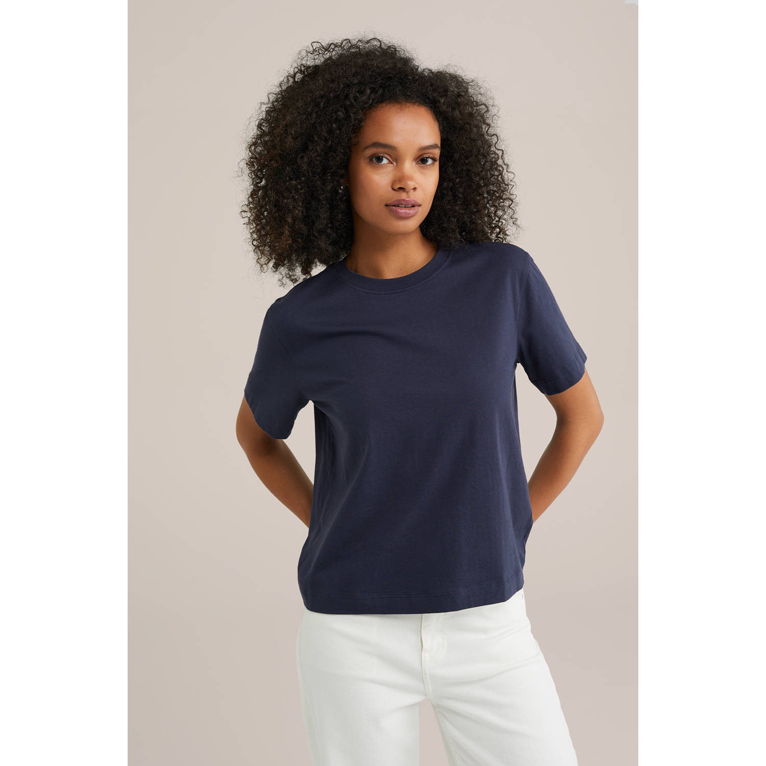 WE Fashion T-shirt donkerblauw