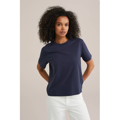 WE Fashion T-shirt donkerblauw afbeelding
