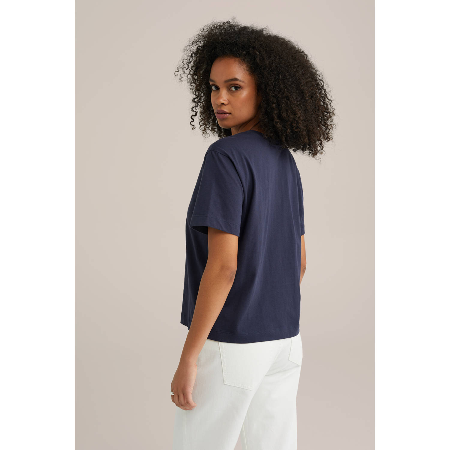 WE Fashion T-shirt donkerblauw