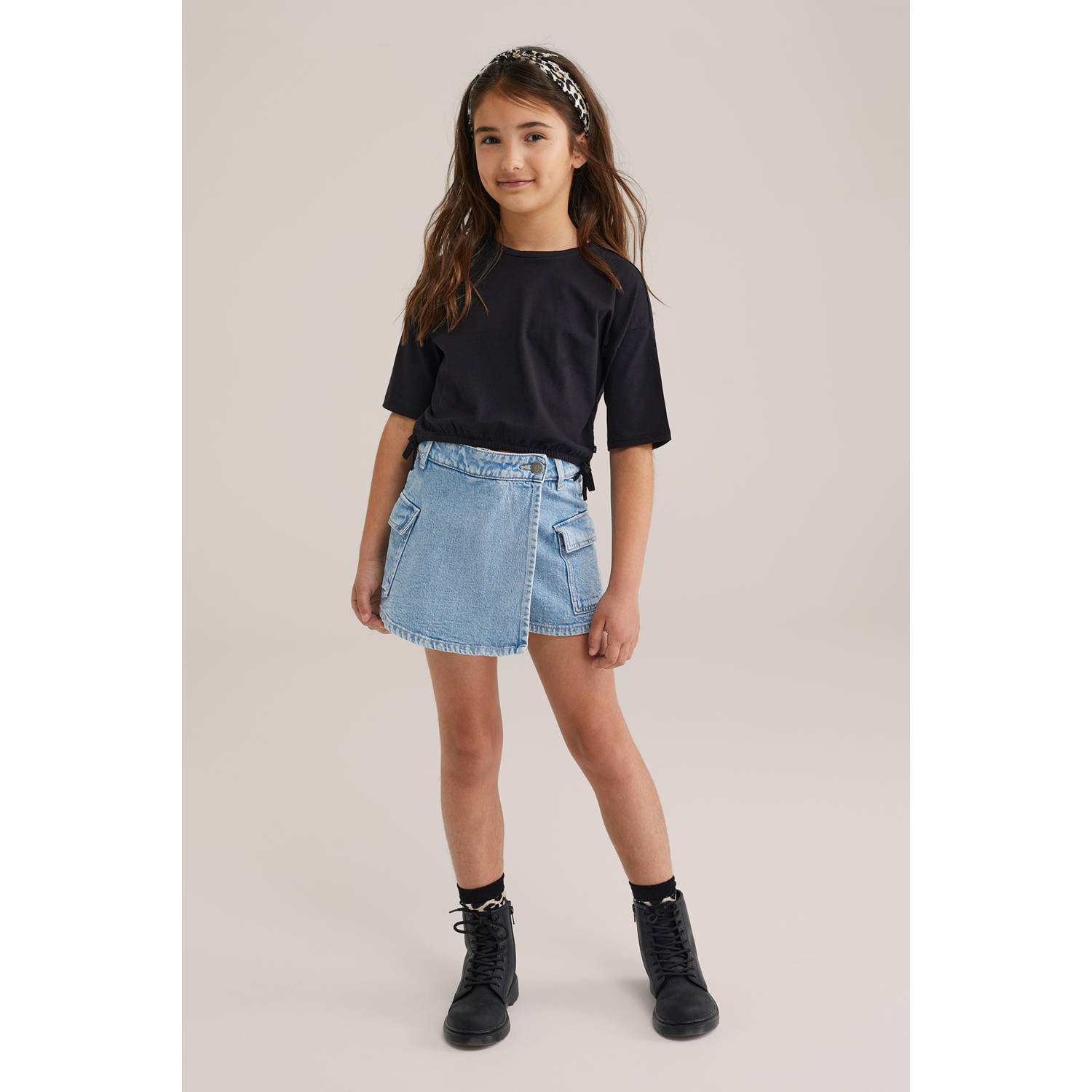 WE Fashion T-shirt zwart