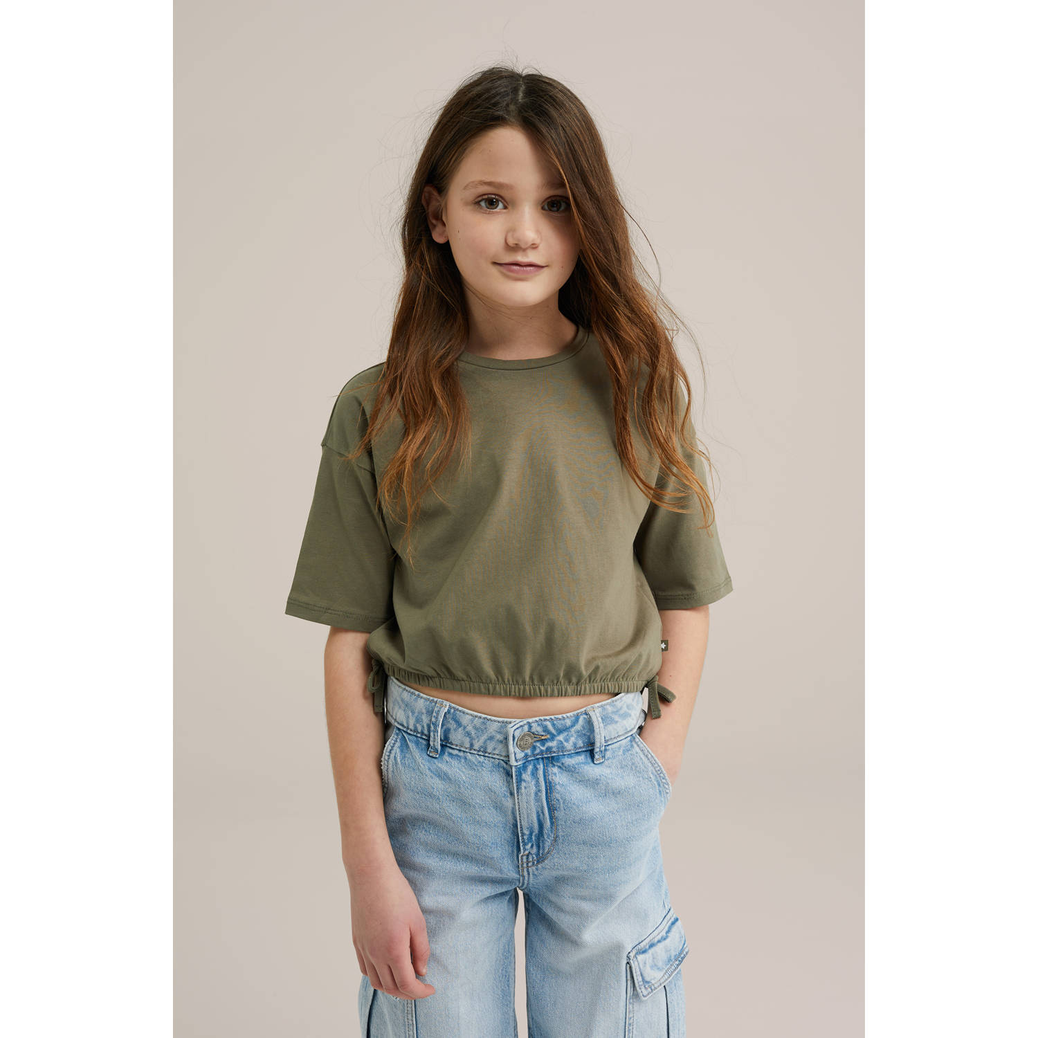 WE Fashion T-shirt kaki