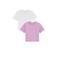 WE Fashion T-shirt  - (set van 2) lila
