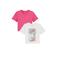 WE Fashion T-shirt - (set van 2) roze