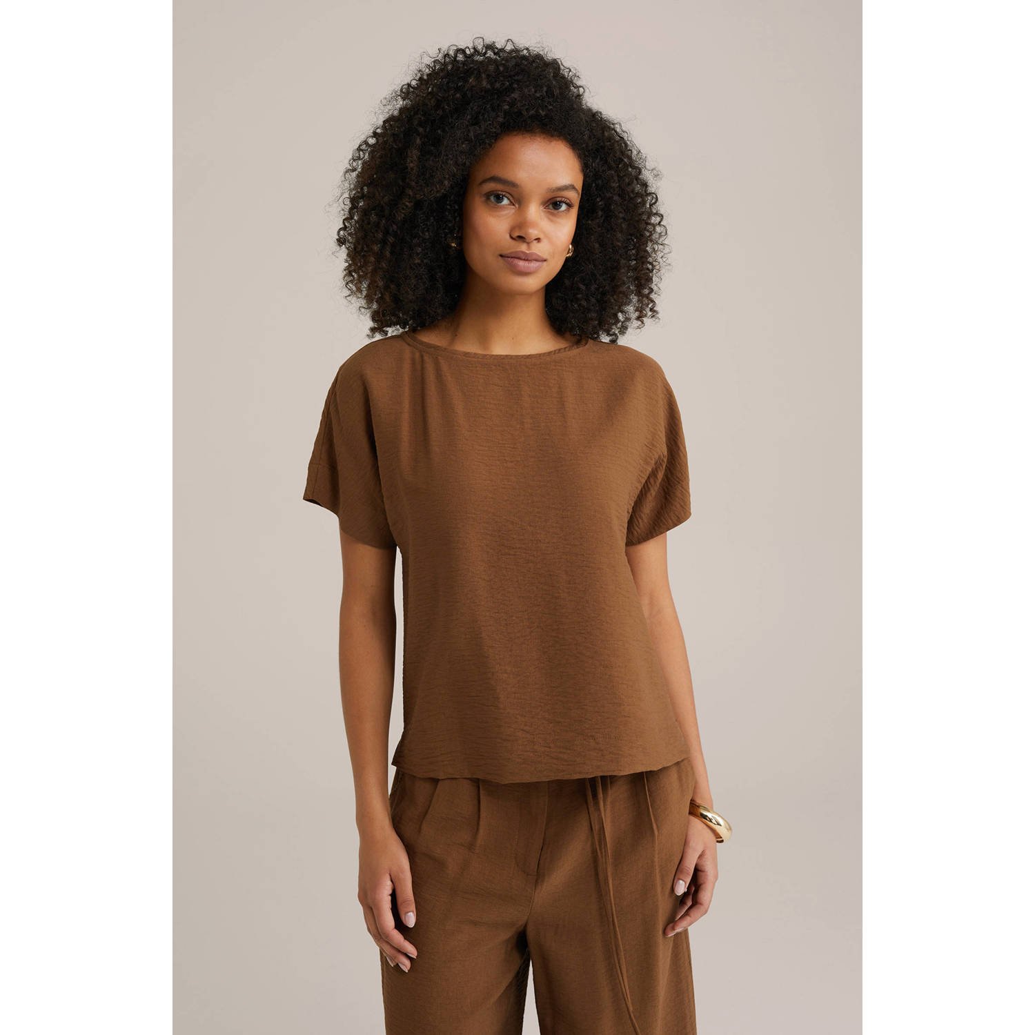 WE Fashion top bruin