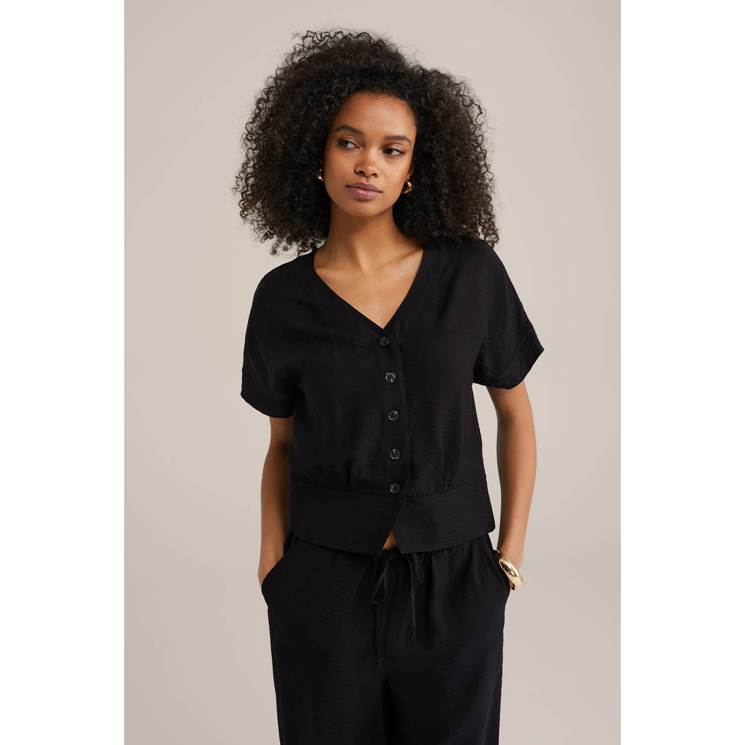 WE Fashion blouse zwart