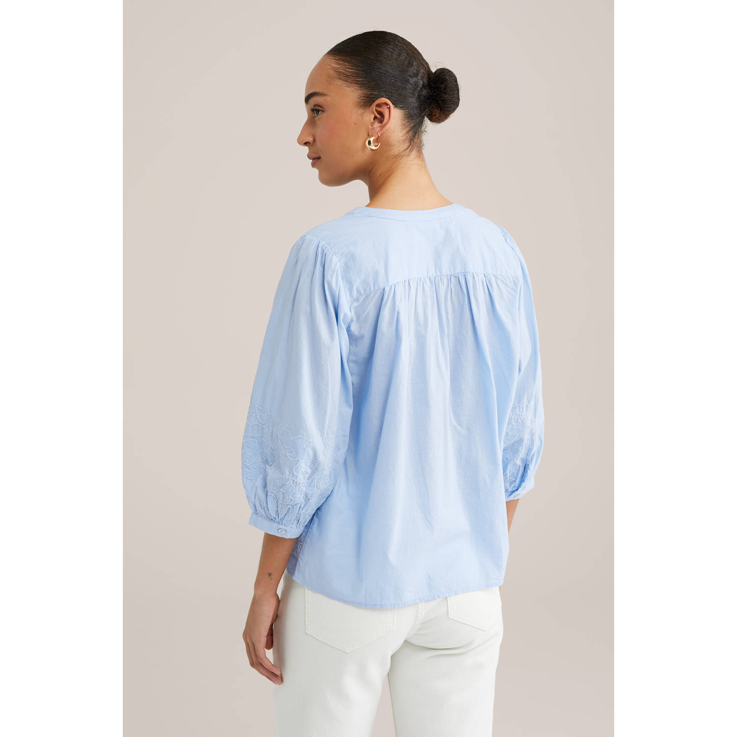 WE Fashion blouse lichtblauw