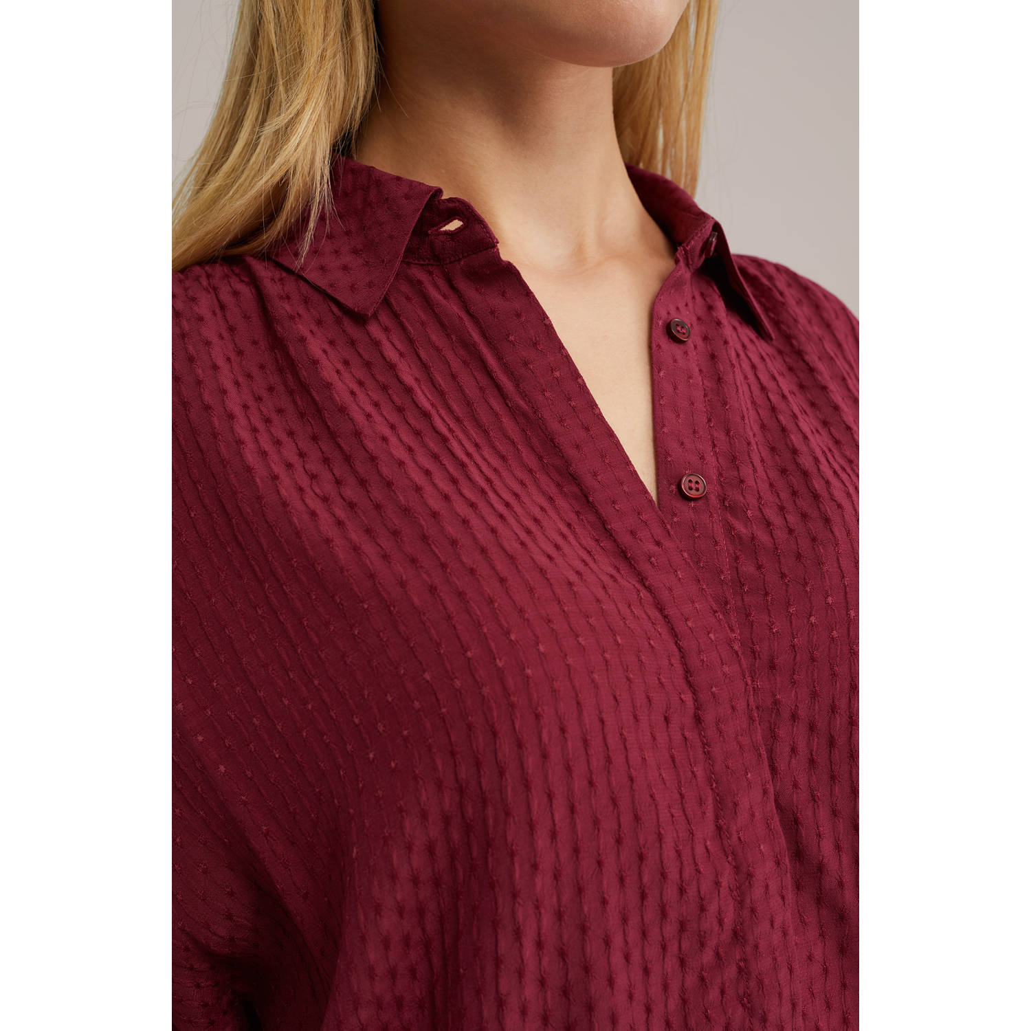 WE Fashion blouse donkerrood